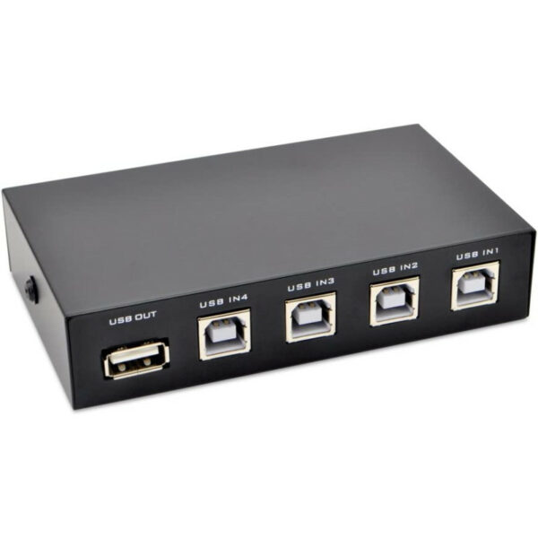 Switch Box Hub USB 2.0 to 4 ports pour imprimante et scanner